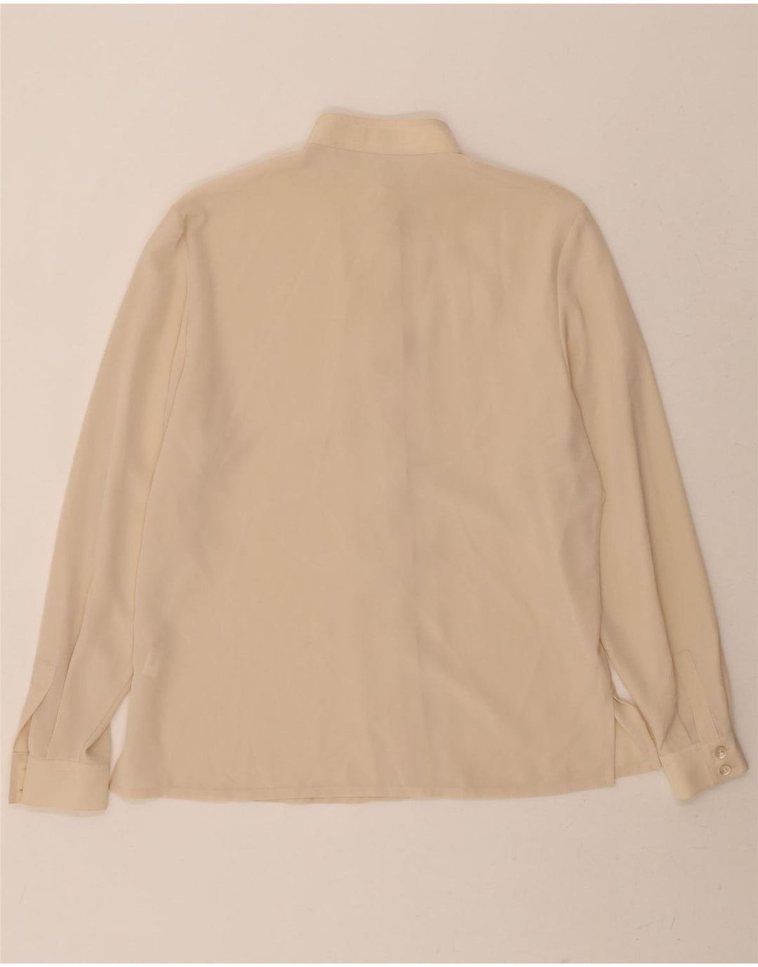 ALEXANDER Womens Shirt Blouse UK 12 Medium  Beige Polyester Vintage Alexander and Second-Hand Alexander from Messina Hembry 