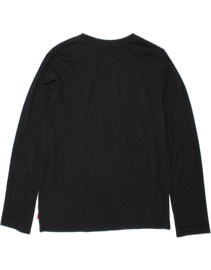 LEVI'S Boys Graphic Top Long Sleeve 13-14 Years Grey Vintage Levi's and Second-Hand Levi's from Messina Hembry 