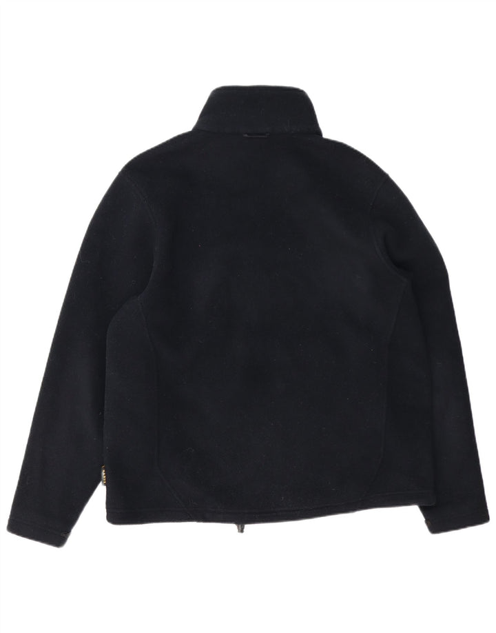 Jack Wolfskin Mens Liner Fleece Jacket UK 40 Large Navy Blue Polyester