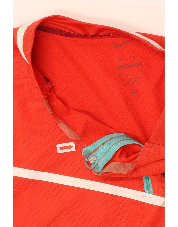 Męski T-shirt z grafiką z krótkim rękawem Nike, średni czerwony poliester