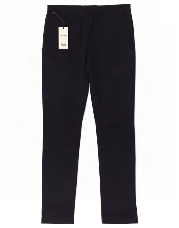 Pantaloni cargo slim folk da uomo Fat Face W34 L33 cotone blu navy