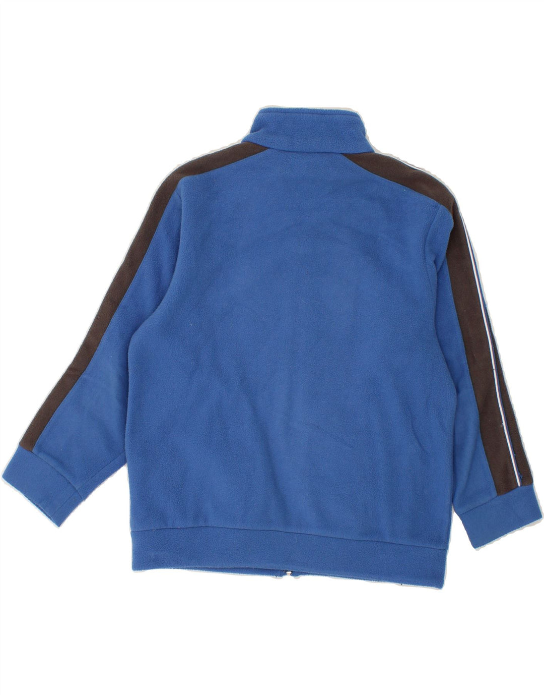 CHAMPION Boys Graphic Fleece Jacket 7-8 Years Small Blue Colourblock Vintage Champion and Second-Hand Champion from Messina Hembry 