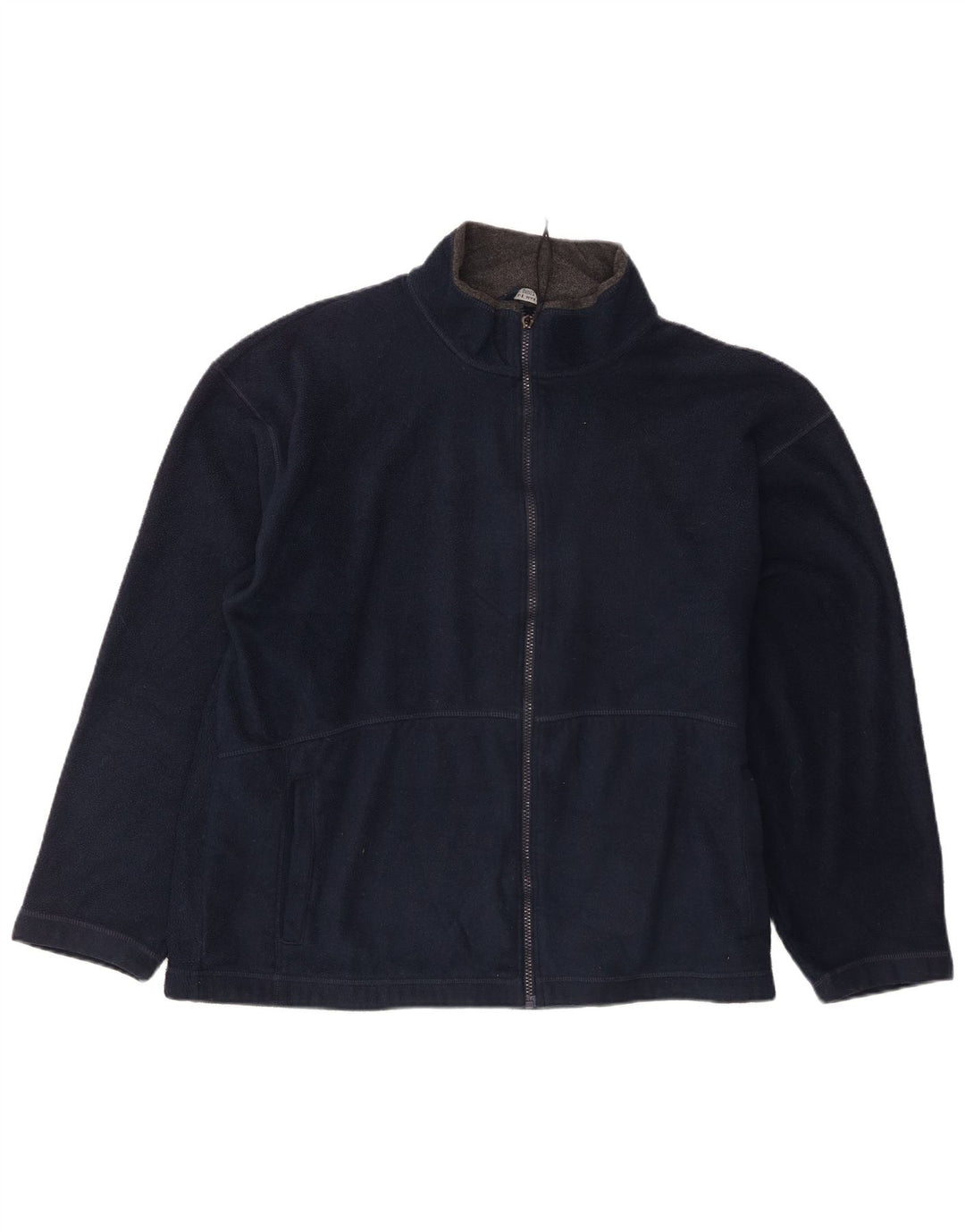 Marks & Spencer Herren Fleecejacke UK 40 Large Marineblau Polyester