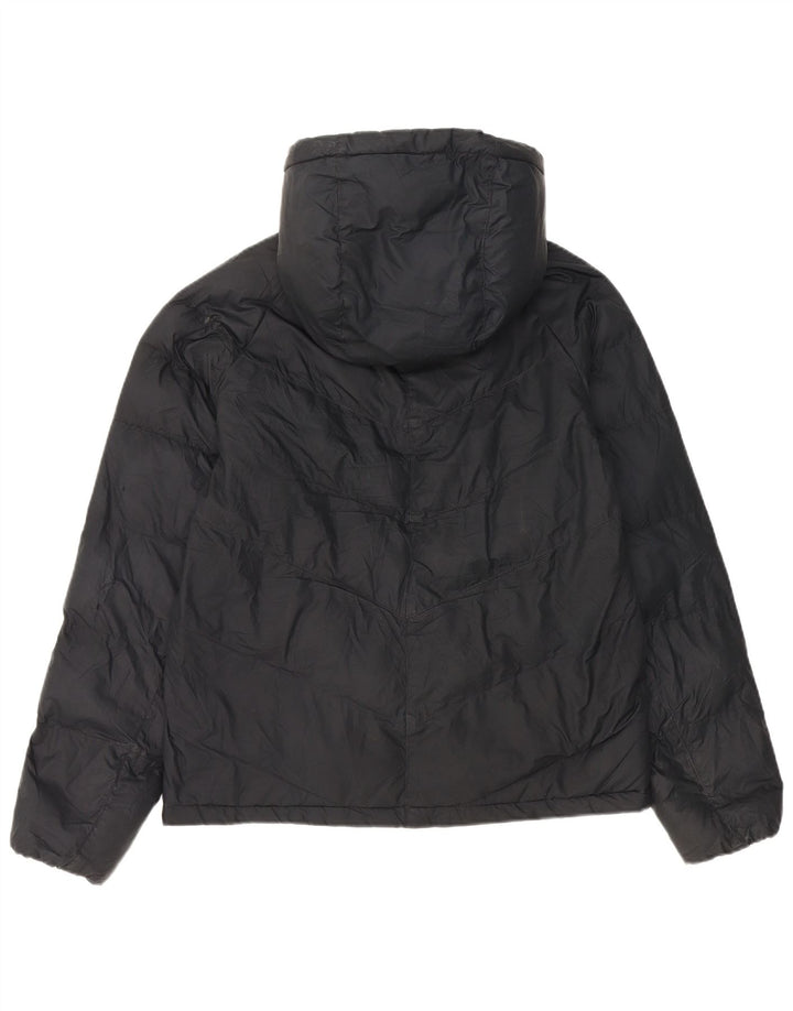 Nike Boys Hooded Padded Jacket 13-14 Years XL Black Polyester