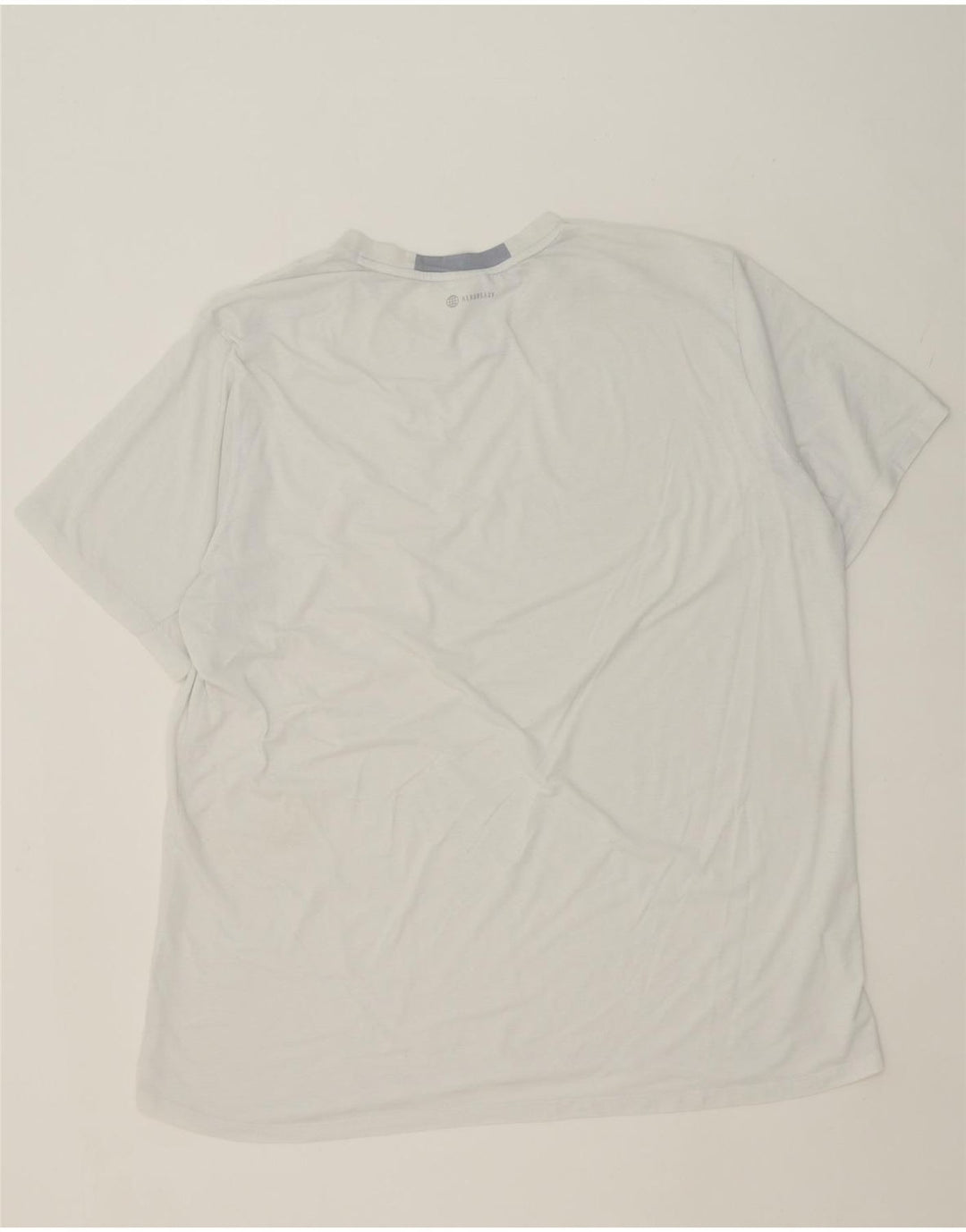 ADIDAS Mens Aeroready T-Shirt Top 2XL White Polyester Vintage Adidas and Second-Hand Adidas from Messina Hembry 