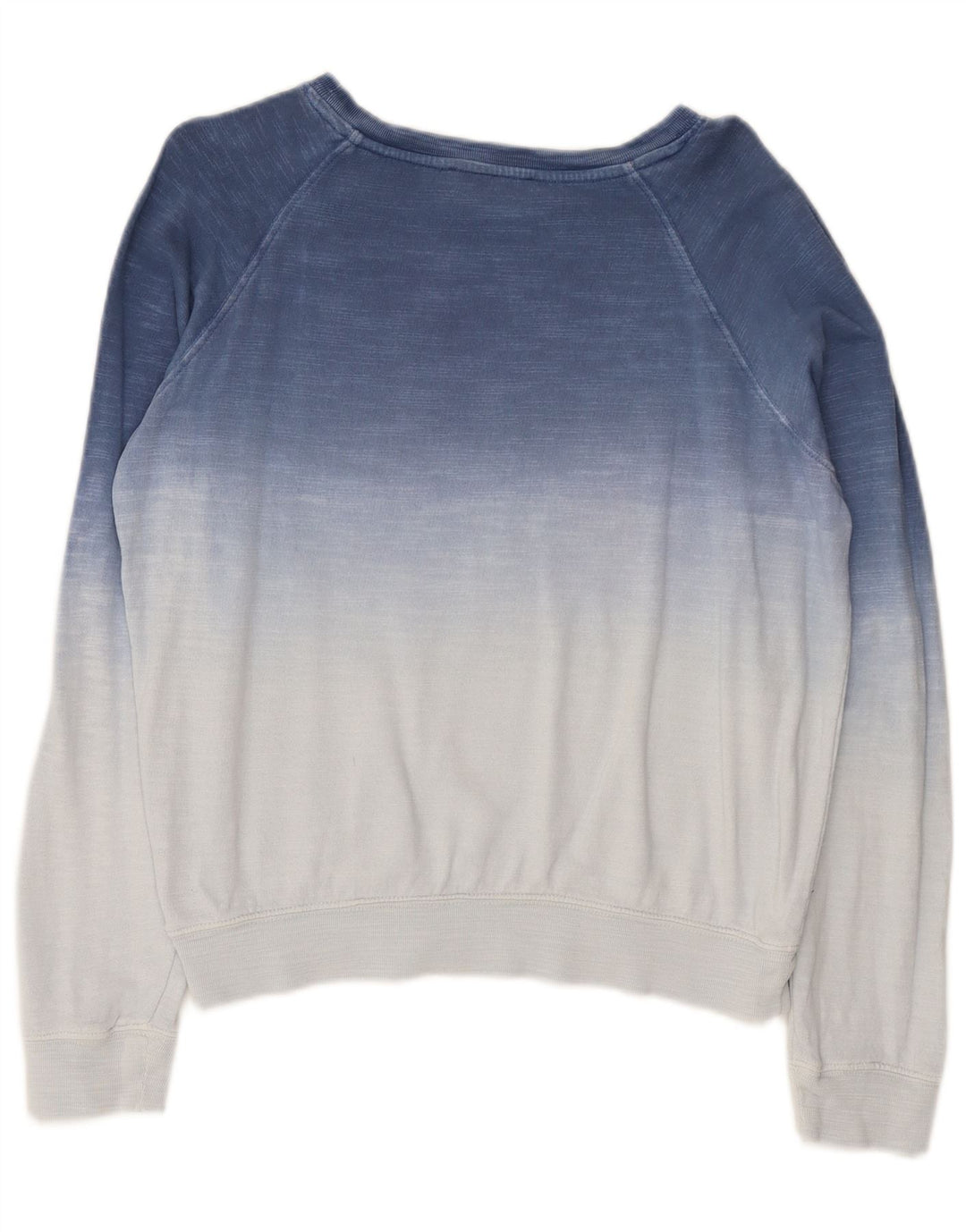 Marks & Spencer Womens Sweatshirt Jumper UK 10 Small Blue Colourblock