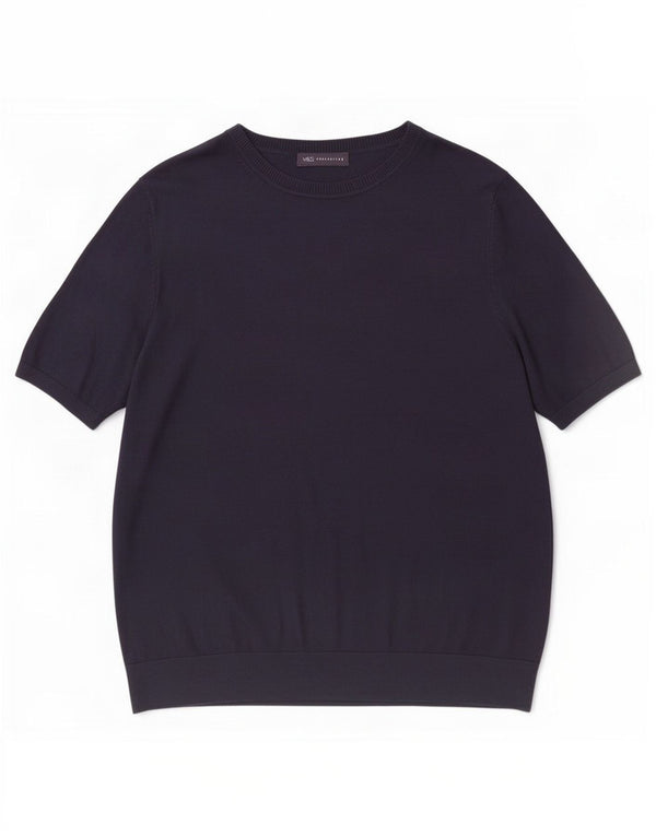 Marks & Spencer Γυναικείο T-Shirt Top UK 18 XL Navy Blue Viscose