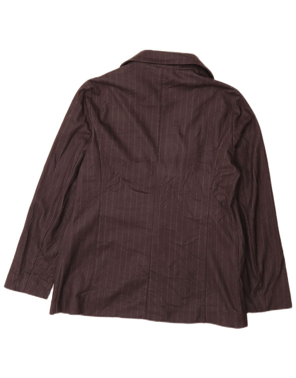 Benetton Γυναικείο σακάκι 1 κουμπιού Blazer UK 12 Medium Black Ride Classic