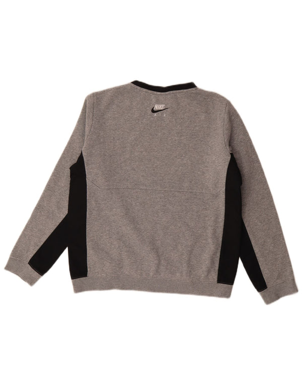 Jumper de moletom Nike Boys Standard Fit 13-14 anos XL cinza colorblock