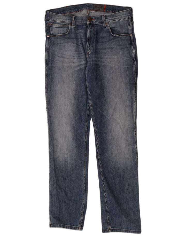 Wrangler Mens Straight Jeans W34 L33 Blue