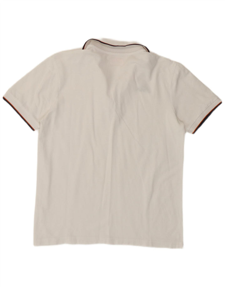KAPPA Mens Polo Shirt Medium White