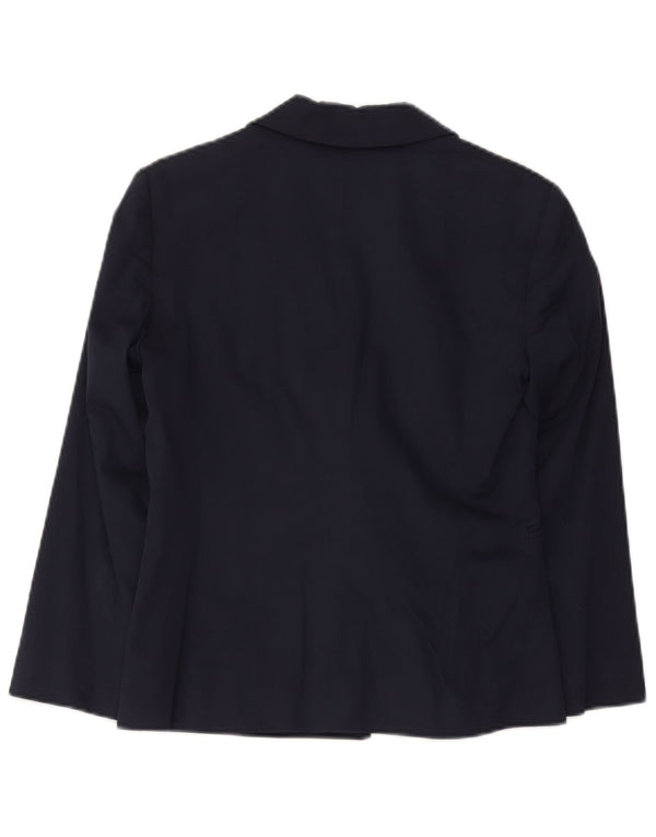 Max & Co. Damen-Blazerjacke mit 1 Knopf, Gr. 8, Marineblau, Baumwolle