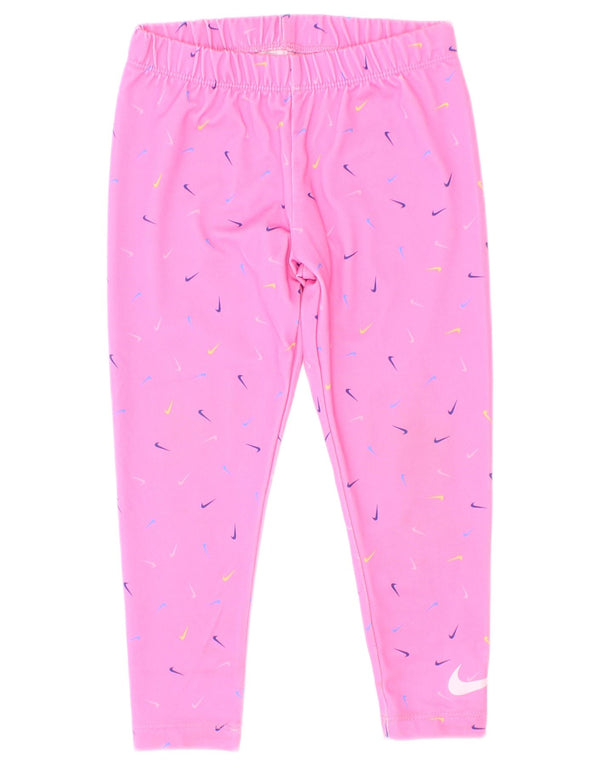 Leggings Nike Fete Dri Fit Graphic 3-4 Ani XS Roz Poliester