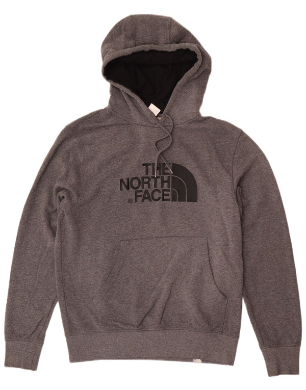 The North Face Mens Graphic Regular Fit Hoodie Jumper Medium Grey Flecked
