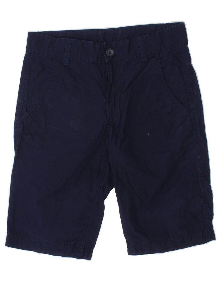 BENETTON Boys Chino Shorts 7-8 Years Medium Navy Blue Cotton Vintage Benetton and Second-Hand Benetton from Messina Hembry 
