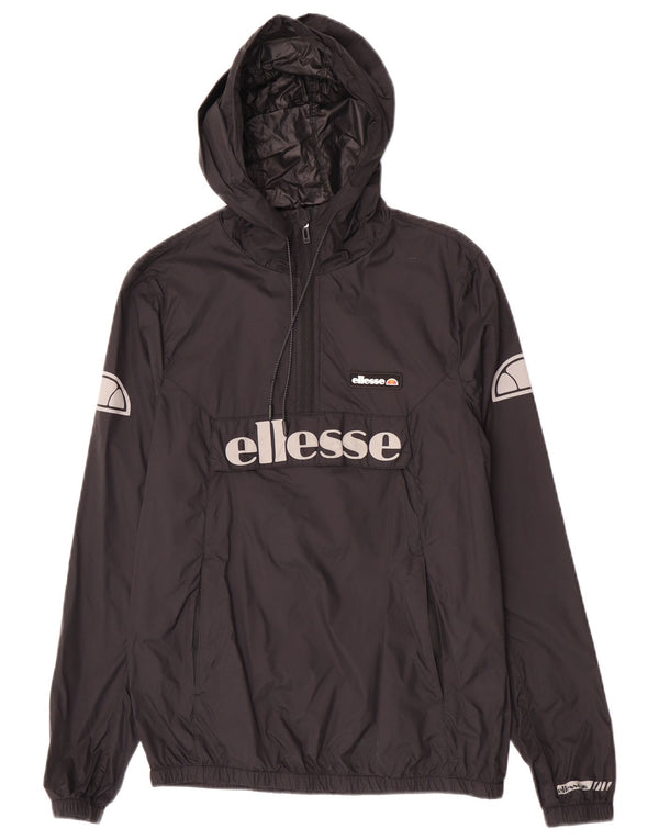 Мужской анорак-дождевик Ellesse с капюшоном UK 34 XS Черный Полиамид