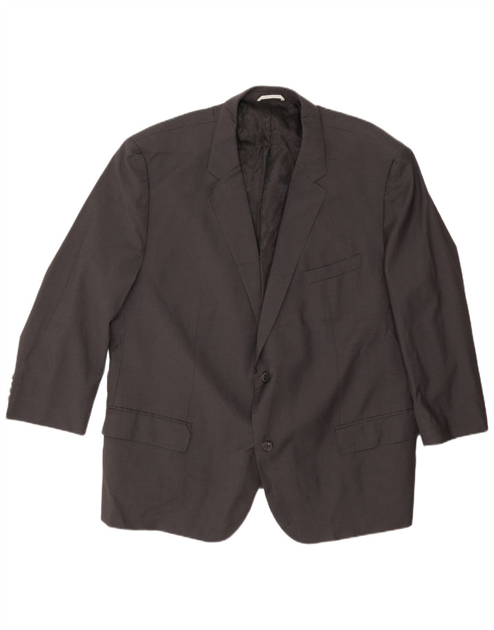 Hugo Boss Herre Guabello 2-knaps blazerjakke str. 56 Grå Virgin Wool