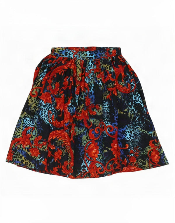 Asos Womens A-Line Skirt UK 6 XS W28 Multicoloured Floral Polyester