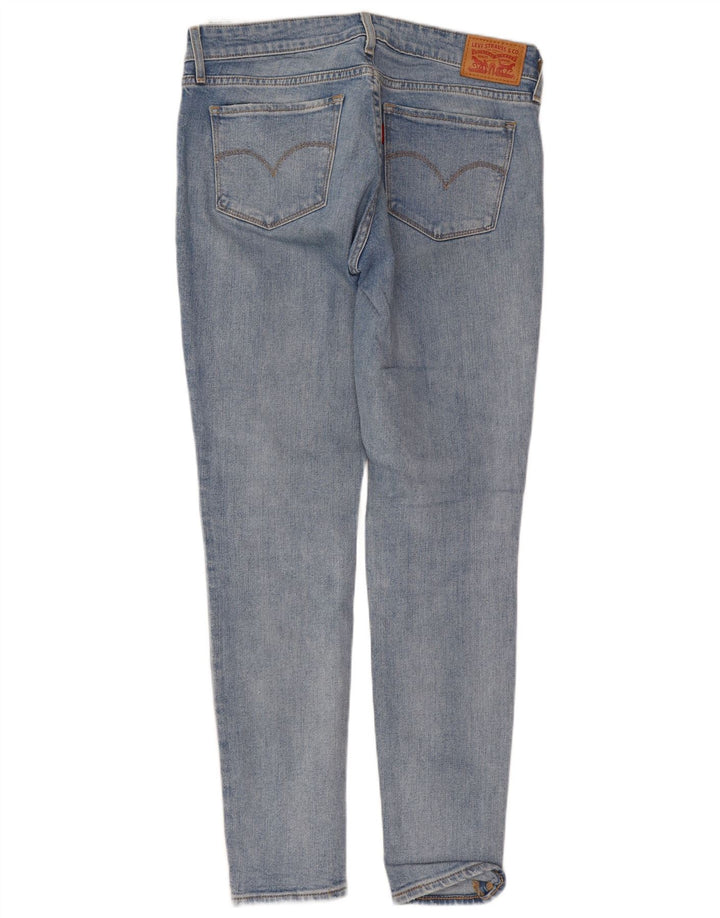 Levi's Womens 711 Distressed Slim Jeans W27 L28 Blue Cotton