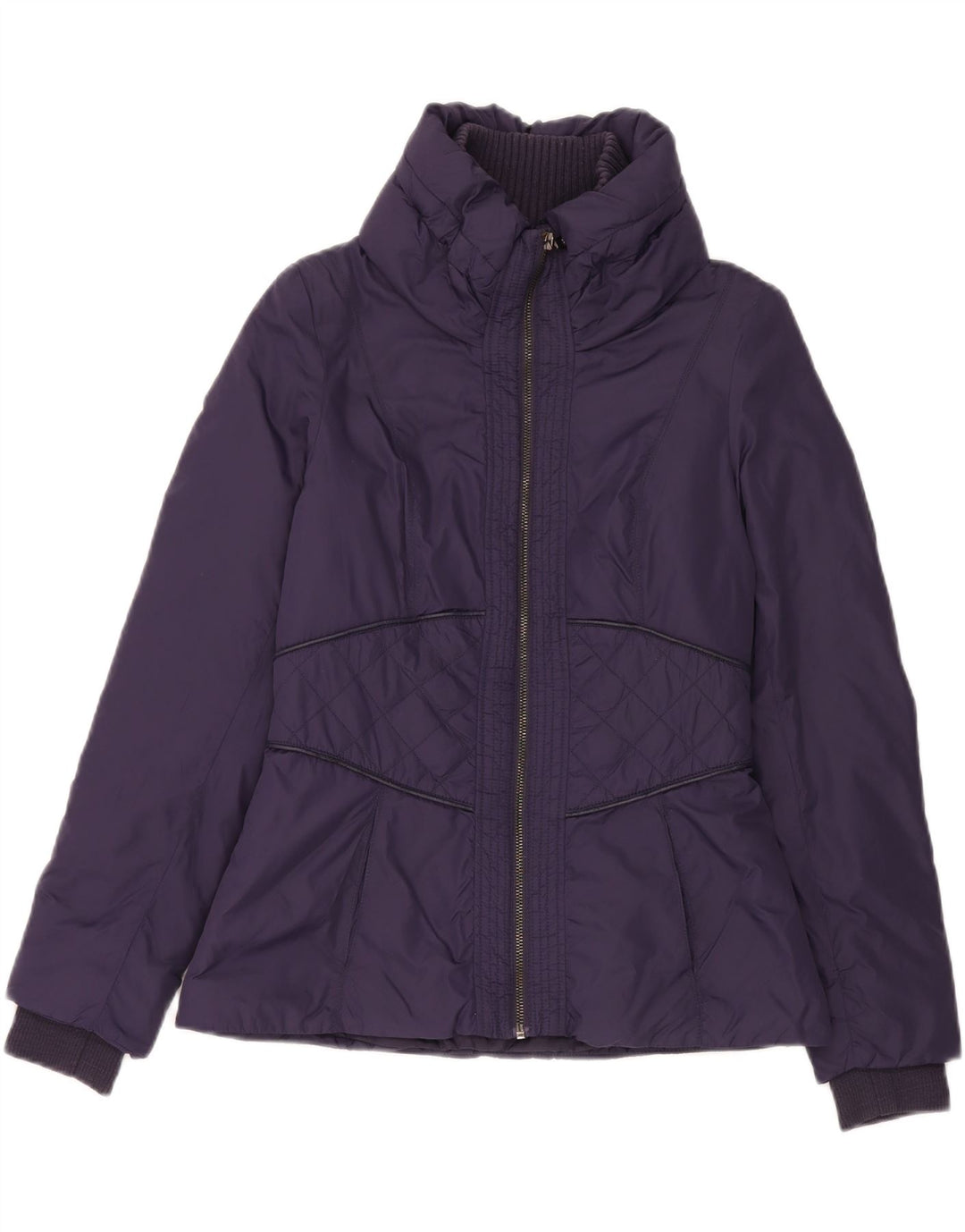 Zara Womens Padded Jacket UK 10 Small Purple