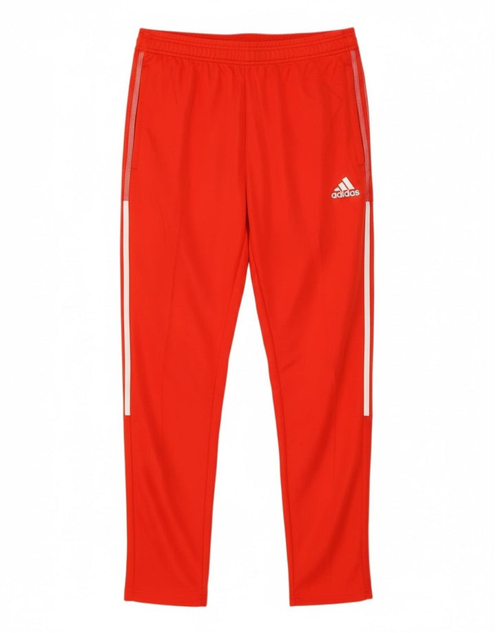 Adidas Mens Tracksuit Trousers Large Red Polyester Sports