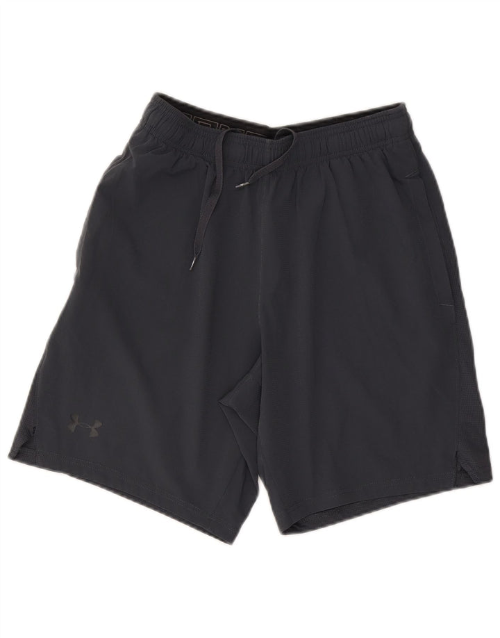 Under Armour Mens Heat Gear Sport Shorts Medium Grey Polyester