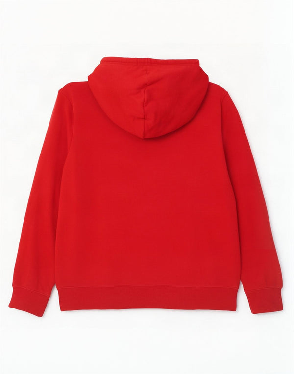 Maglione con cappuccio da uomo Marks & Spencer 3XL rosso in cotone color block