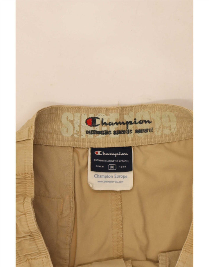 Champion Mens Cargo Shorts Medium W30  Beige Cotton