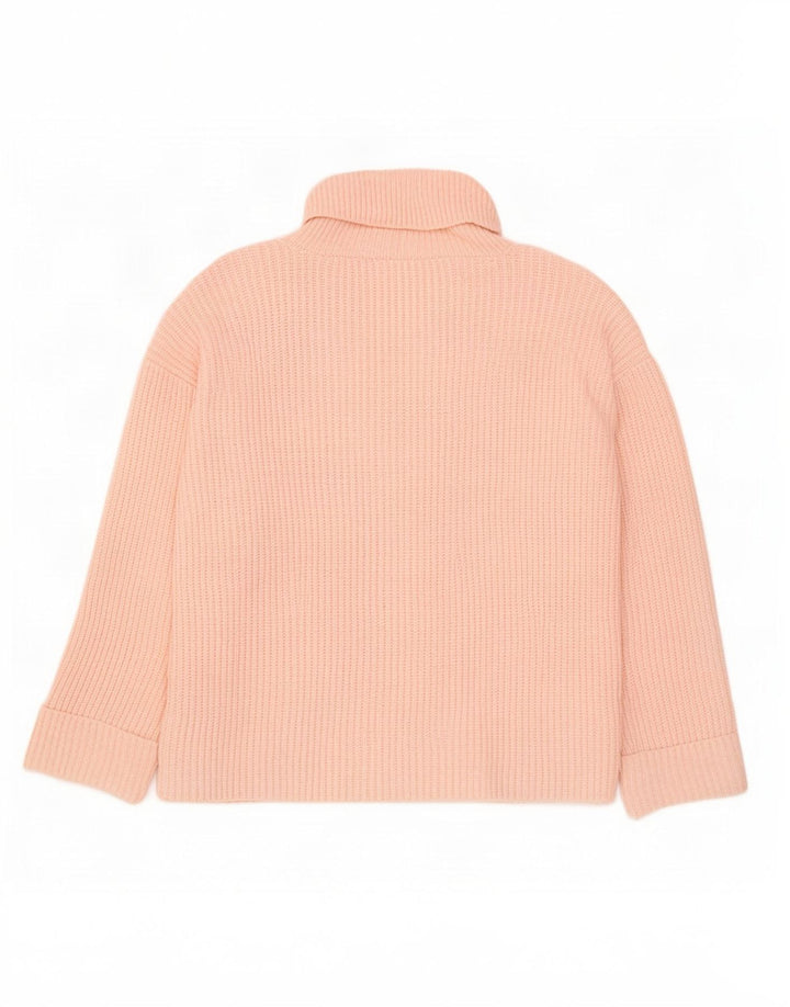 Marks & Spencer Dame Oversized Roll Neck sweater UK 16 Large Pink