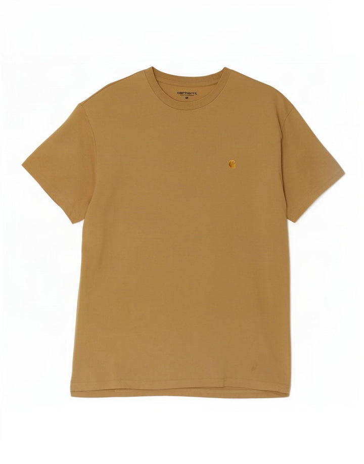 Carhartt Mens T-Shirt Top Medium Brown Cotton