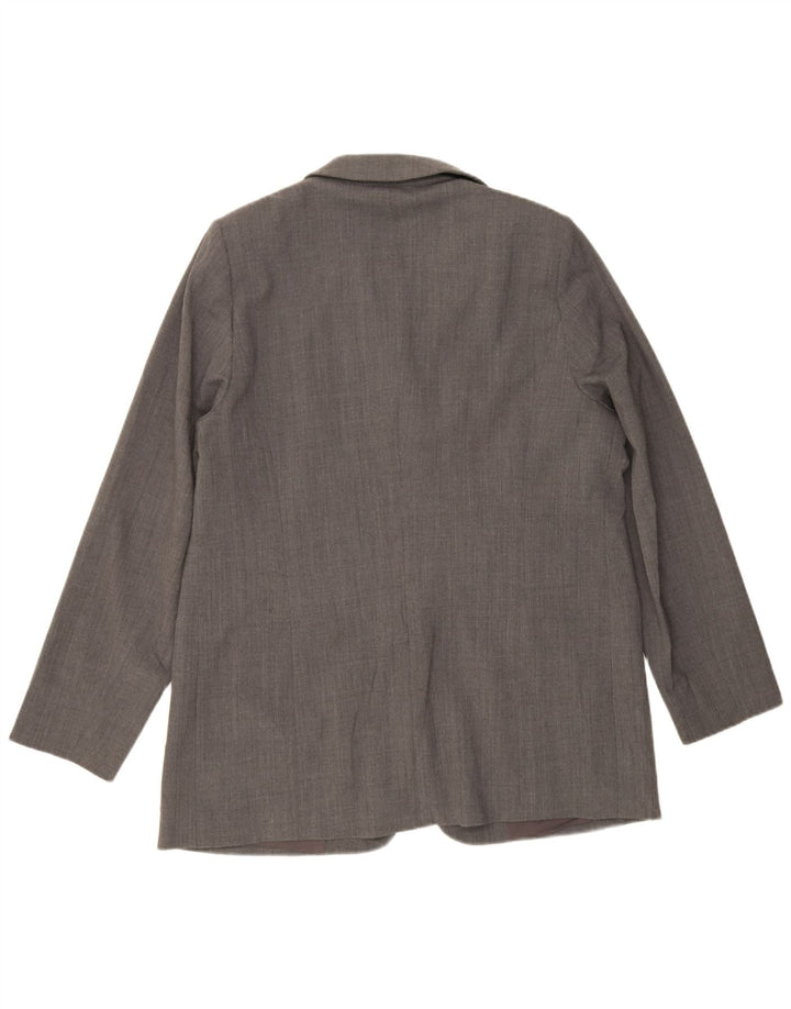 Marina Rinaldi Dame 3-knaps blazerjakke str. 25 Large Grå Polyester