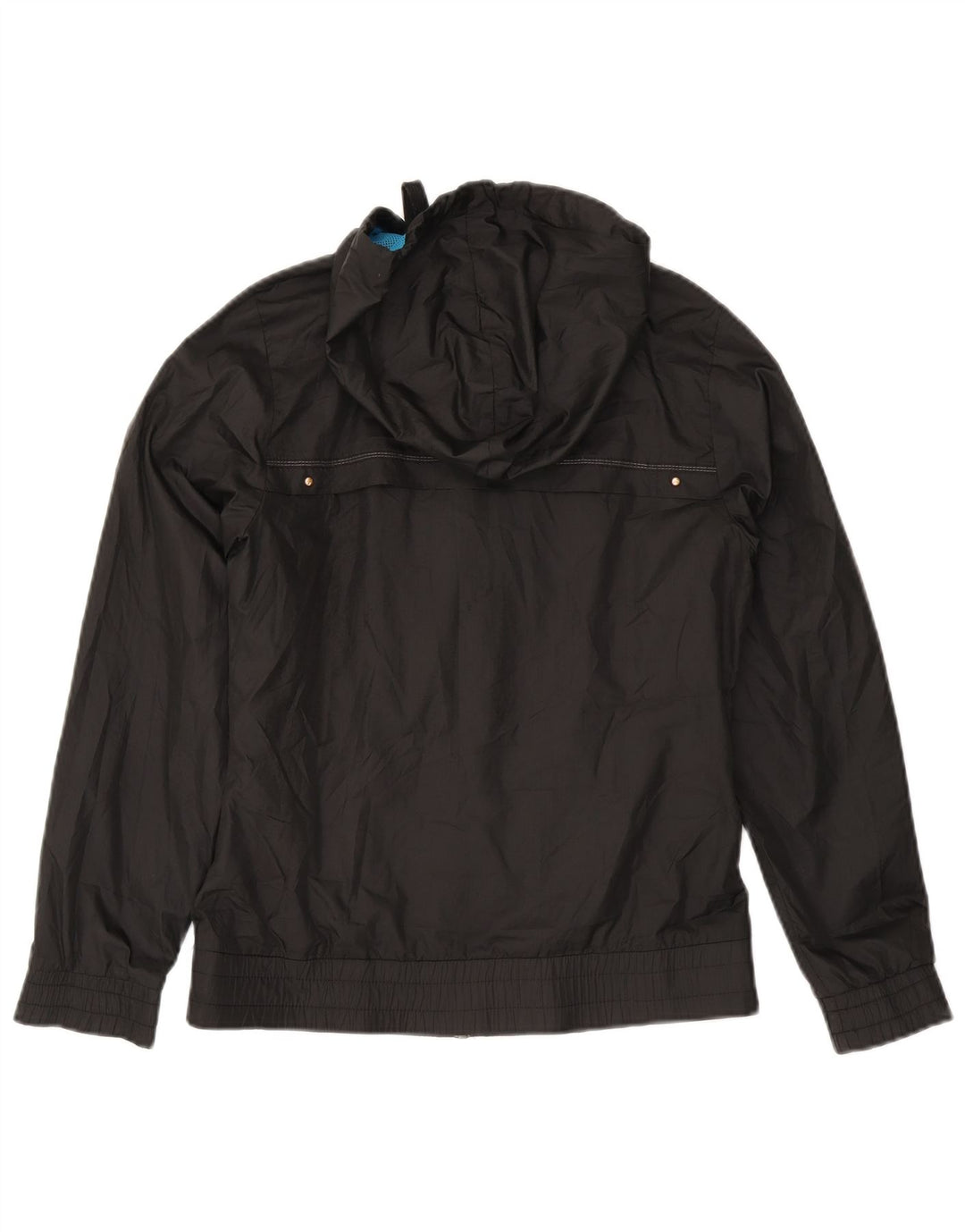Reebok Womens Hooded Windbreaker Jacket UK 10 Small Black Polyester