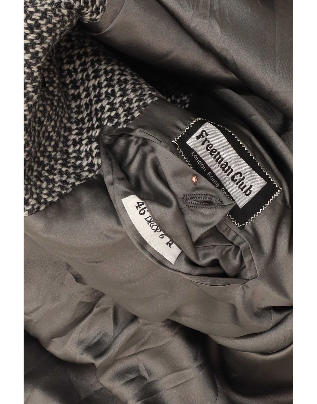 Płaszcz męski Freeman IT 46 Small Grey Flecked