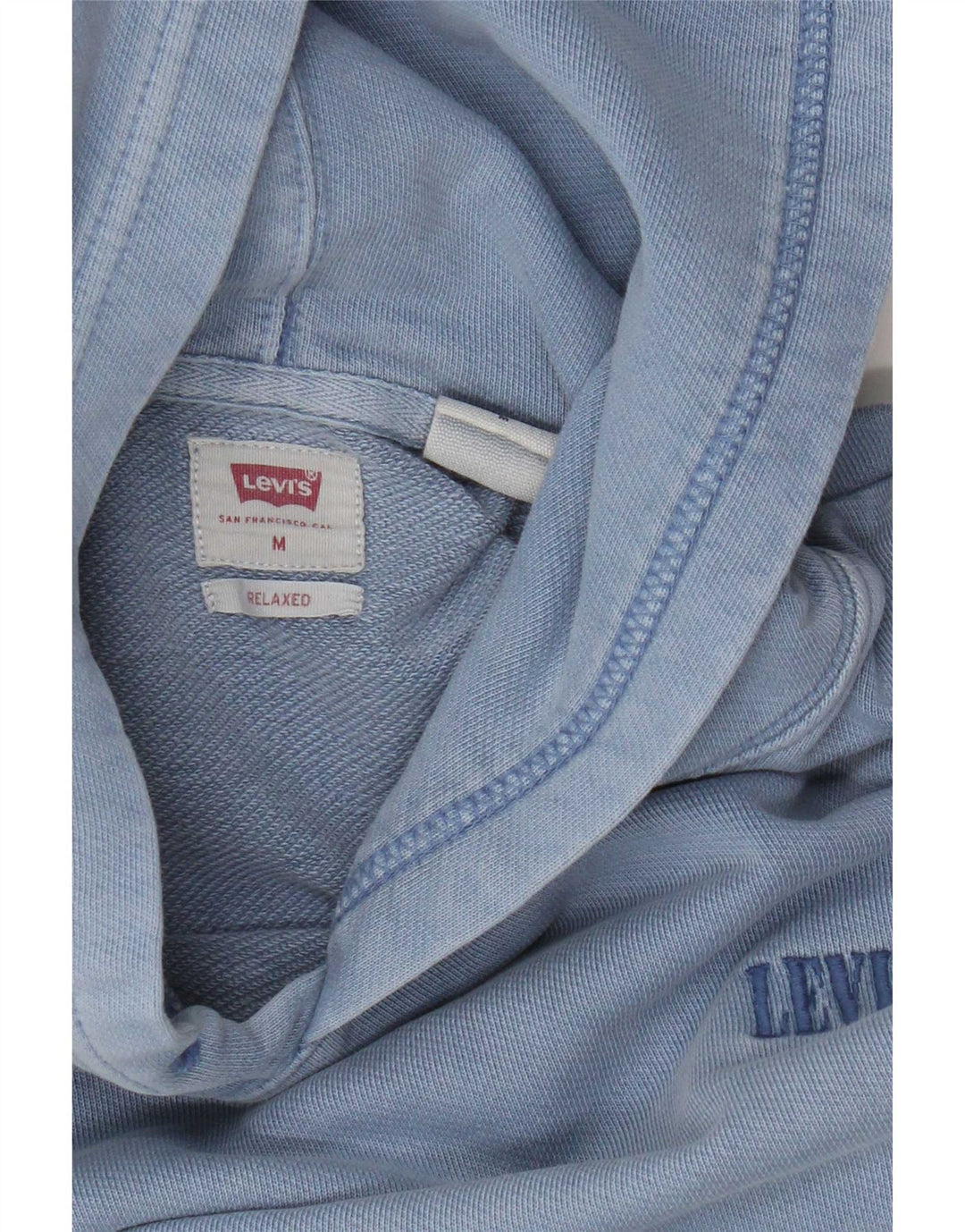 Levi's Mens Relaxed Fit Hoodie Jumper Medium Blue