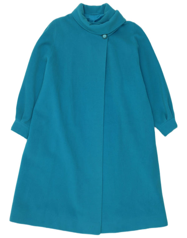 pardessus femme vintage UK 22 3XL Bleu