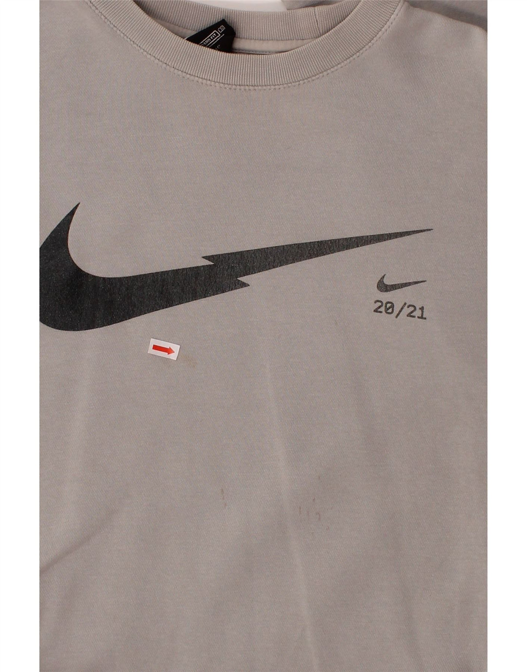NIKE Mens Standard Fit Graphic Sweatshirt Jumper XS Grey Vintage Nike and Second-Hand Nike from Messina Hembry 
