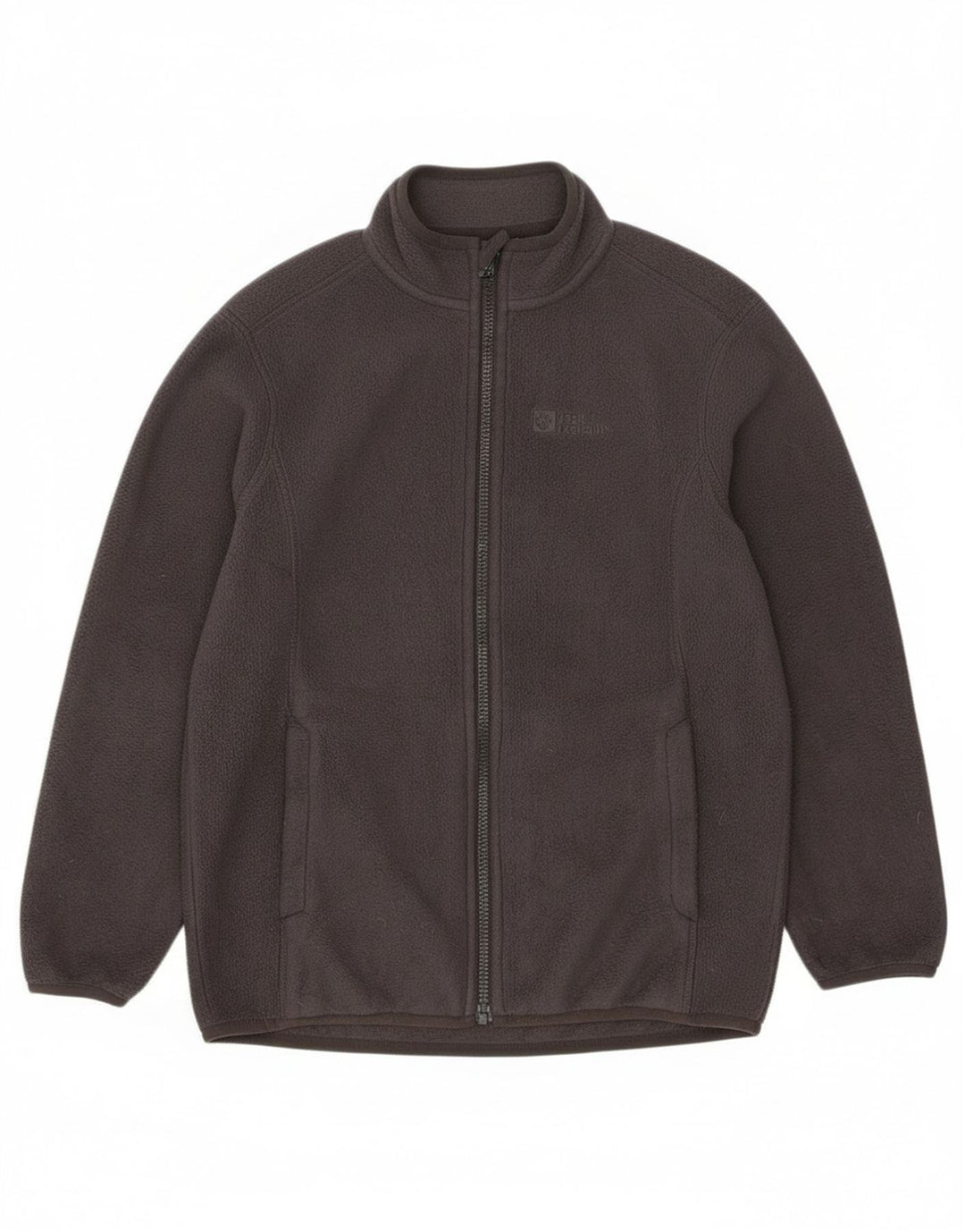 Jack Wolfskin Boys Fleece Jacket 9-10 Years Small Grey Polyester