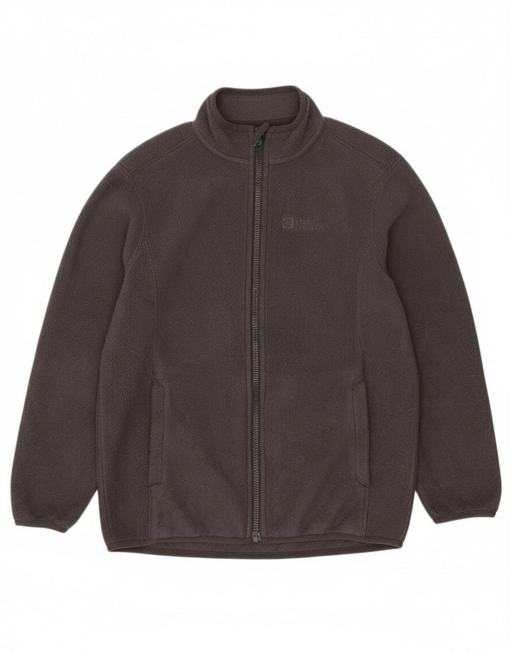 Jack Wolfskin Boys Fleece Jacket 9-10 Years Small Grey Polyester
