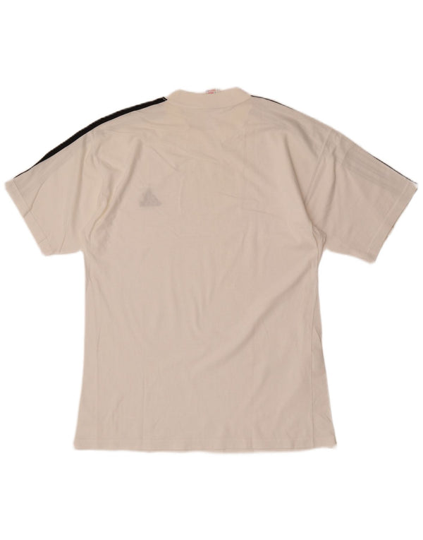 T-shirt da uomo Adidas Top UK 38/40 cotone bianco medio