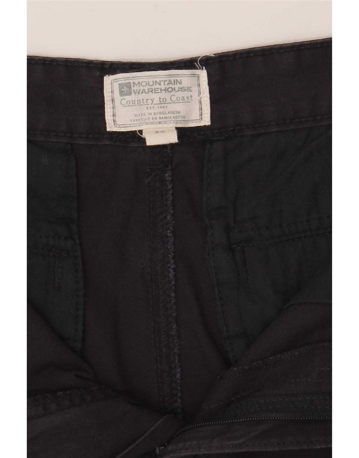 Pantalones cortos cargo para hombre Mountain Warehouse W30 Algodón azul marino mediano