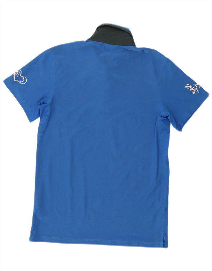 NIKE Mens Dri Fit Polo Shirt Small Blue Polyester