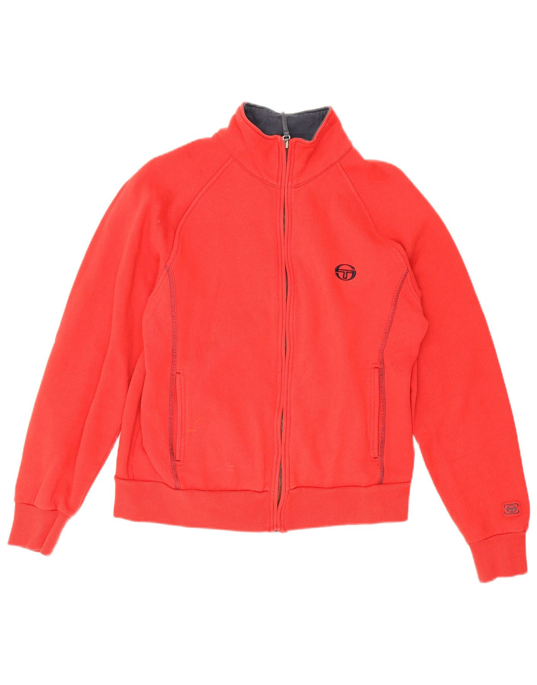 Sergio Tacchini Dame træningsdragt Topjakke UK 14 Medium Rød Bomuld