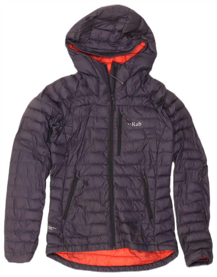 Giacca imbottita con cappuccio da donna Rab UK 8 Small Blu Navy in poliammide