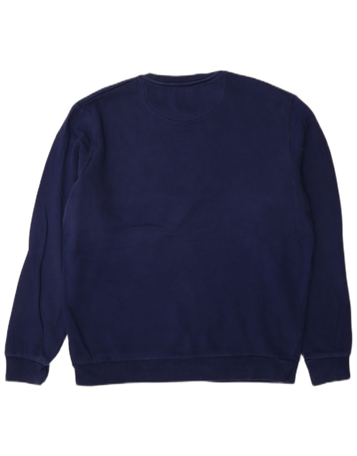 Lyle & Scott Mens Sweatshirt Jumper Large Blue Cotton