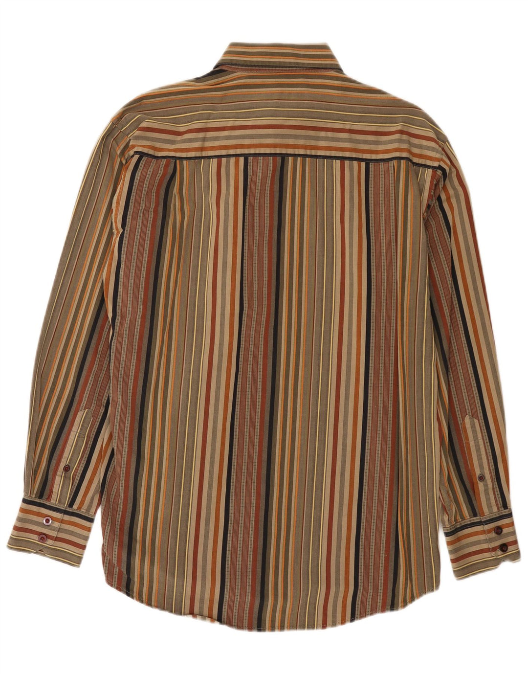 Camicia da uomo vestibilità regolare Cotton Reel a righe verde medio