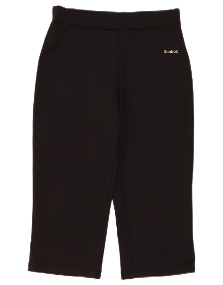Pantaloni de trening Reebok Capri pentru femei Mici W26 L18 Poliester negru