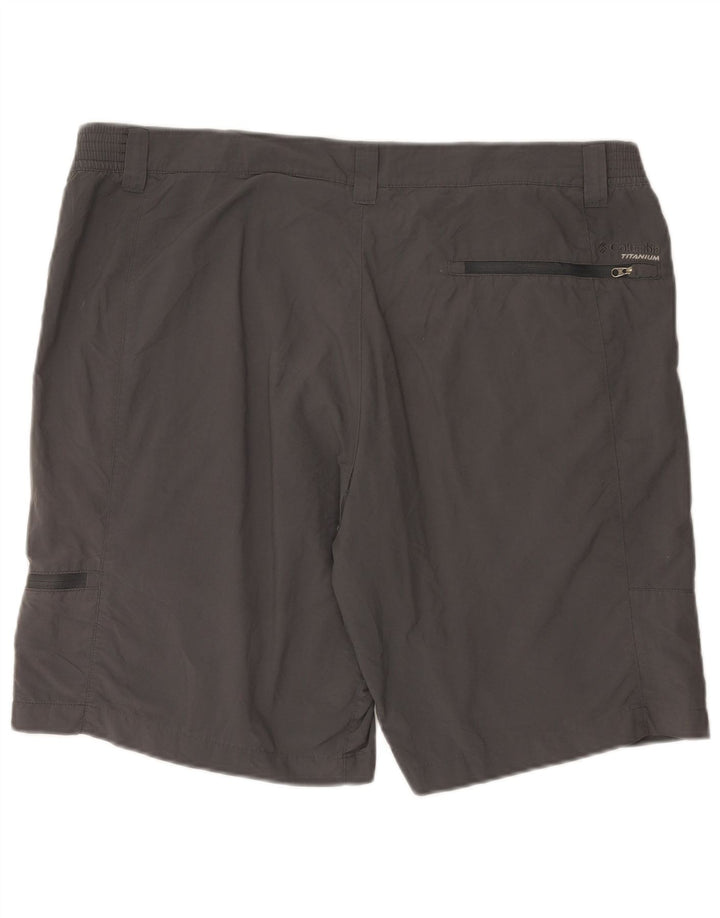 Columbia Mens Titanium Cargo Shorts XL W40 Grey Nylon