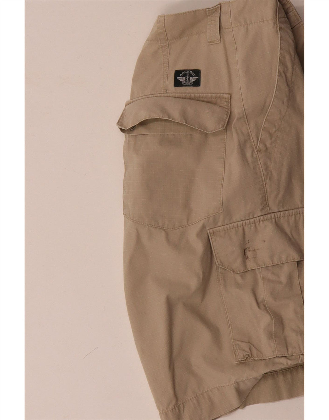 DOCKERS Damen Khakis Cargoshorts W33 Mittelbeige
