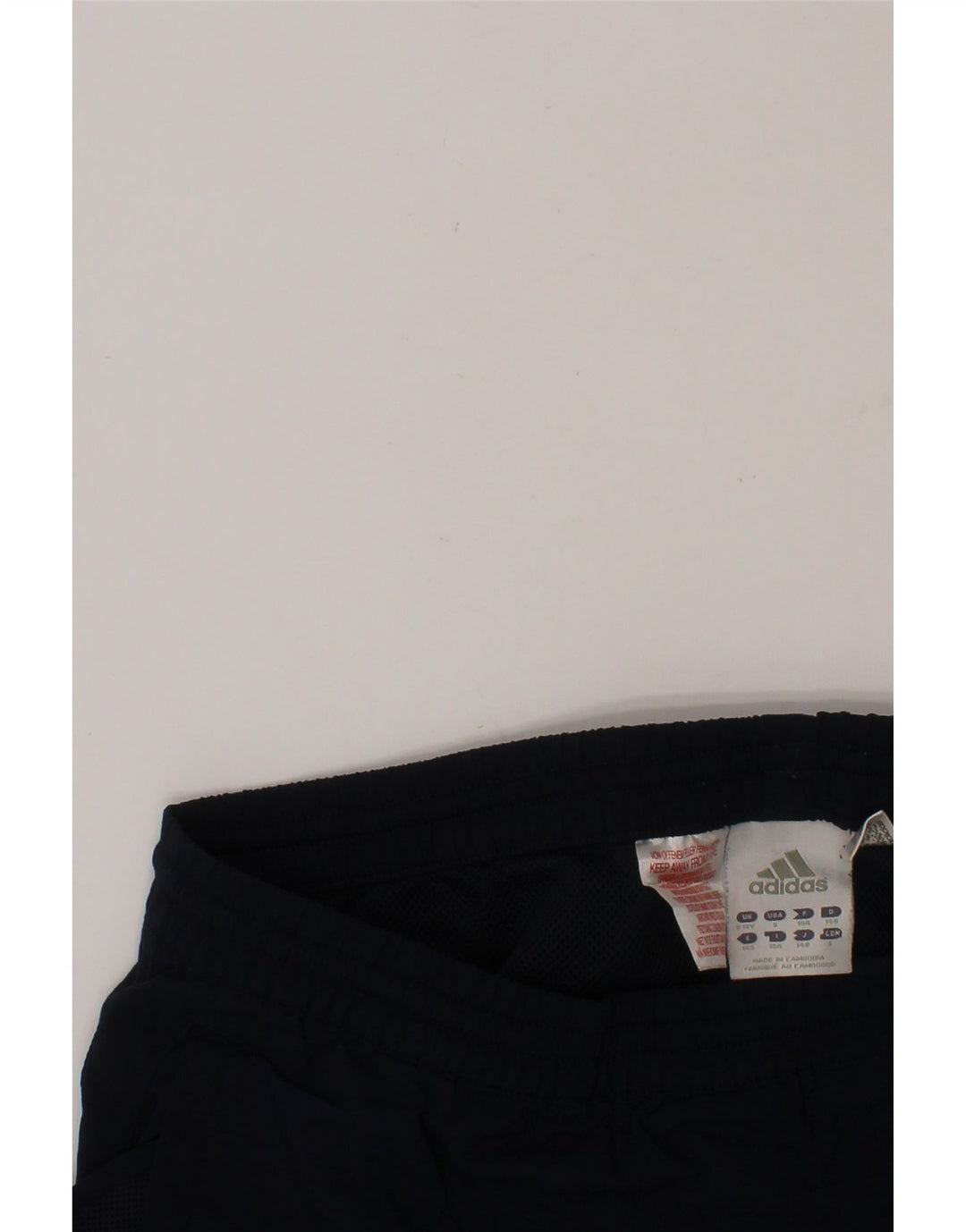 ADIDAS Boys Sport Shorts 9-10 Years Navy Blue Polyester Vintage Adidas and Second-Hand Adidas from Messina Hembry 