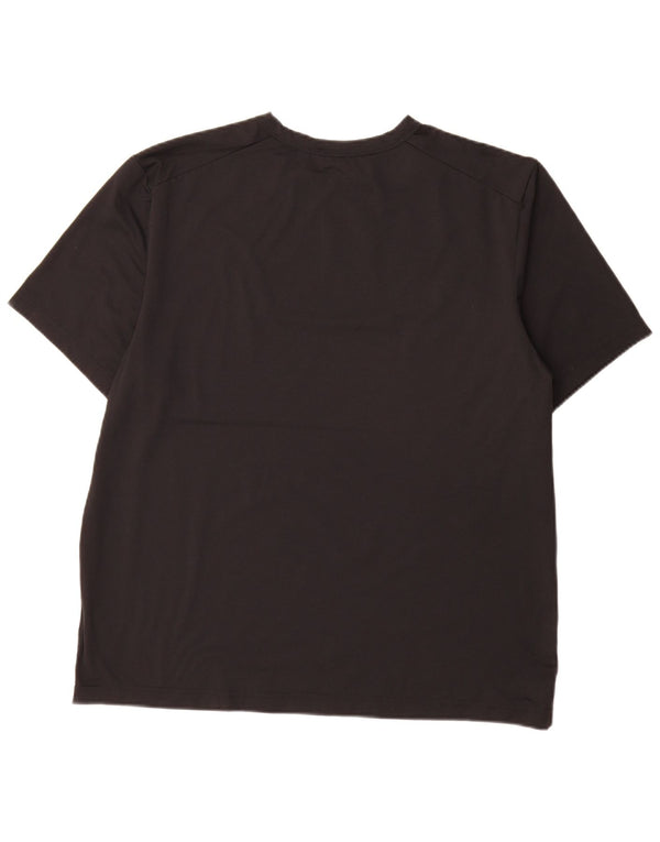 Nike Hommes Dri Fit T-Shirt Haut Large Noir Polyester